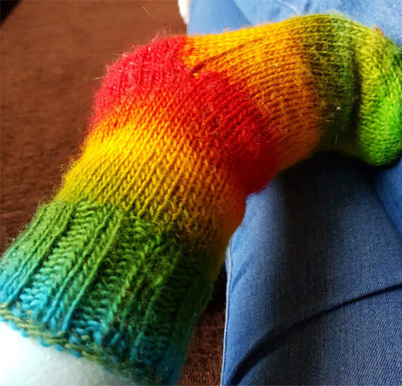 knitted socks